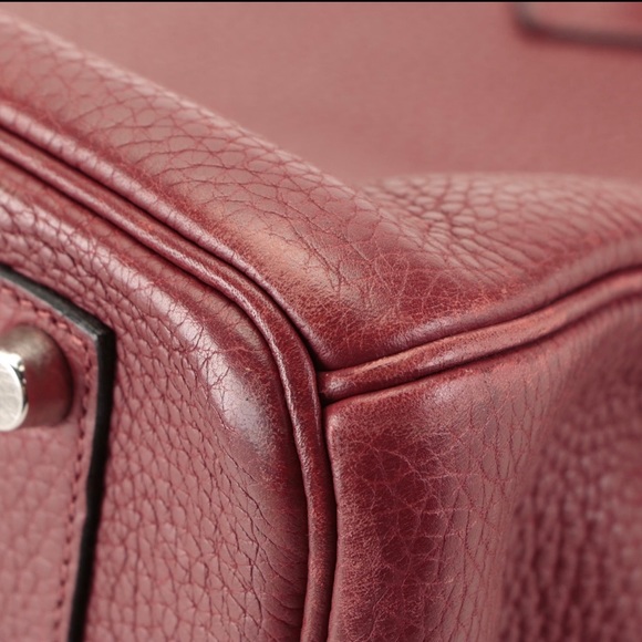 Hermès Birkin 35 Satchel in Rouge Garance Togo Leather - Picture 9 of 13